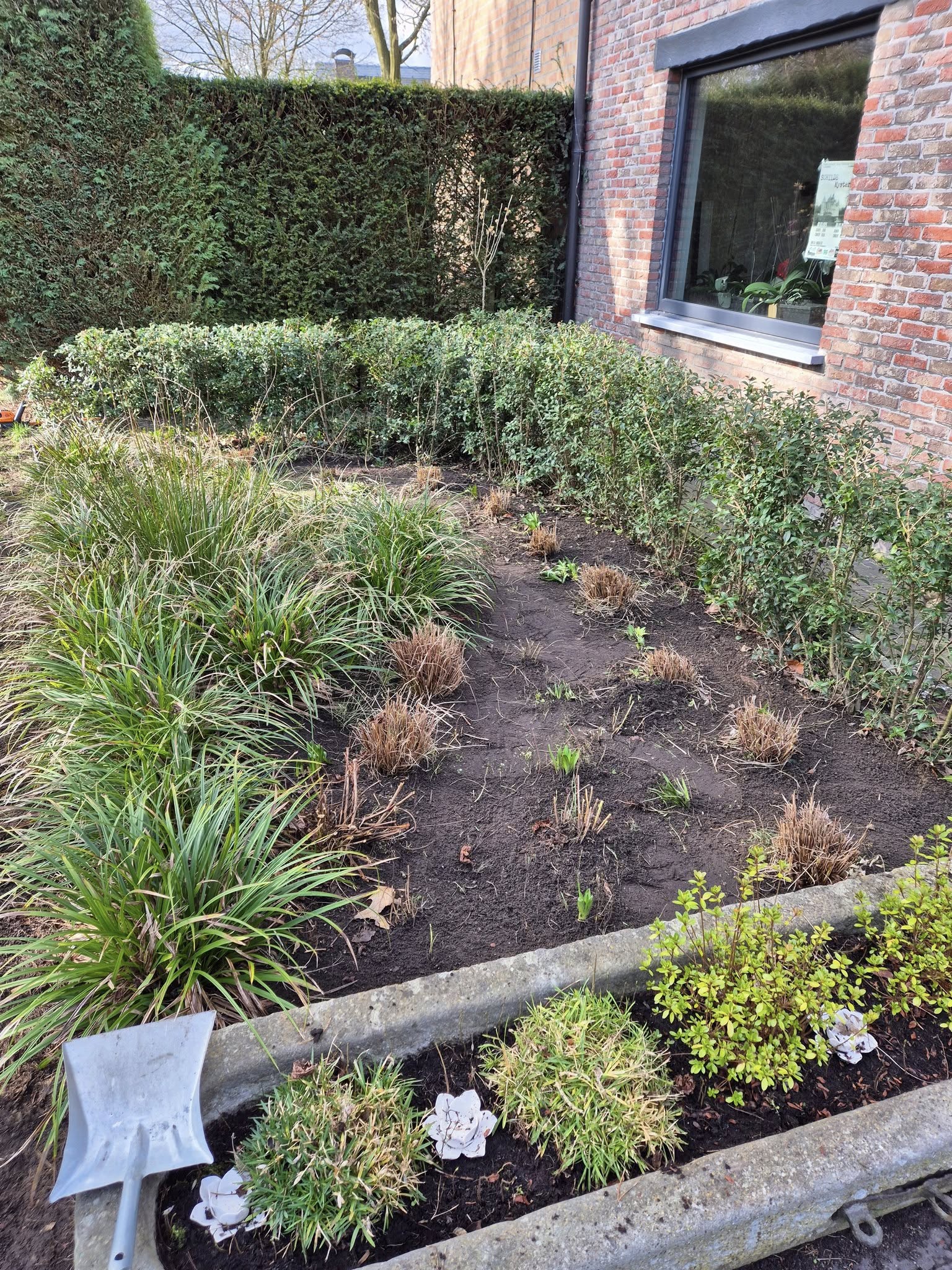 Aangelegde voortuin